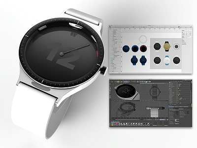 Watch Design WIP 1 cinema 4d design product design render sketch watch