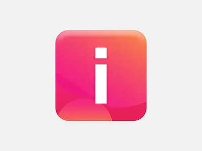 App icon app bubbles gradient icon lava orange pink shadow