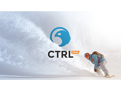 CTRL SNW poster design ctrl hawk icon logo snow snowboarding snw