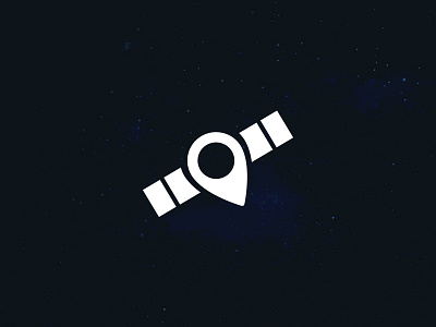 Satellite + Location Pin ali concept effendy galaxy location pin logo pin satellite space track tracking