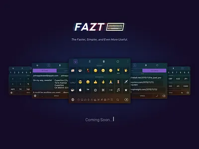 Fazt Keyboard 9 app clean emoji flat ios iphone keyboard minimal mobile ui ux