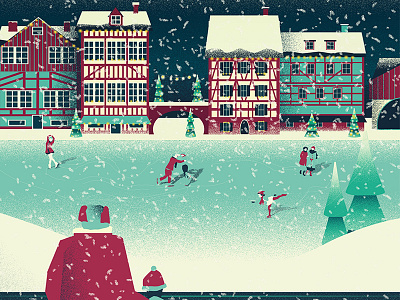 Christmas landscape alsace christmas noel snow xmas