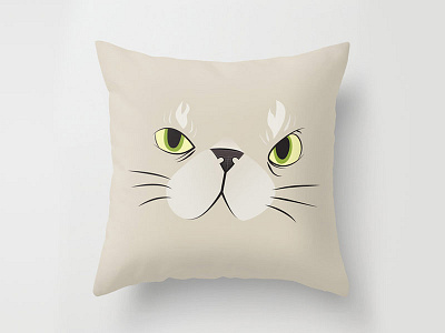 Kitty! animals cartoon cute fun illustration pets pillow vector