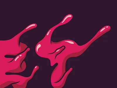 Flow flow illustration liquid typography