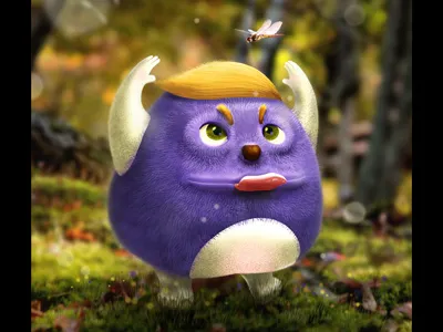 Funny Monster 3d art cg cgillustration drawing graphics illustration mariashishcova monster photoshop sculptris