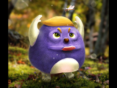 Funny Monster 3d art cg cgillustration drawing graphics illustration mariashishcova monster photoshop sculptris