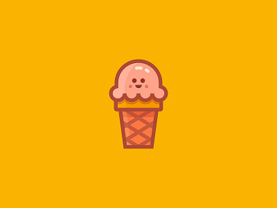 Ice ice emoji ice cream icon smile sticker
