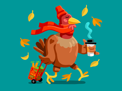 Happy Thanksgiving illustration turkey vector