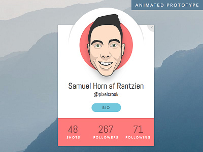 Daily UI Challenge 006 006 animation dailyui prototype user profile