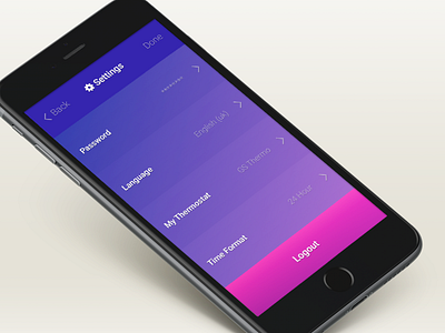 Daily UI Challenge #7, Settings iphone mobile settings