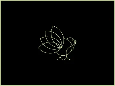 Happy Thanksgiving! animal holiday line logo mark thanksgiving turkey