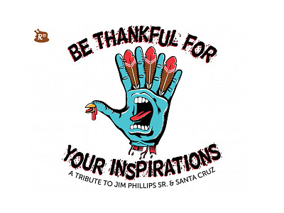 Throwback Thursday Thanksgiving hand santa cruz screaming thanks giving tribute turkey