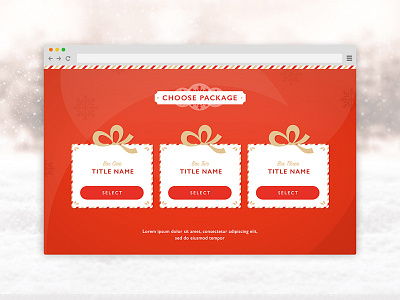 Christmas Campaign christmas digital gift layout red website xmas