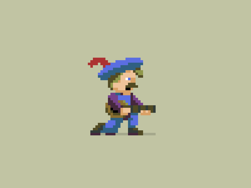 A Serenading Bard animation bard pixel art pixels serenading singing gif