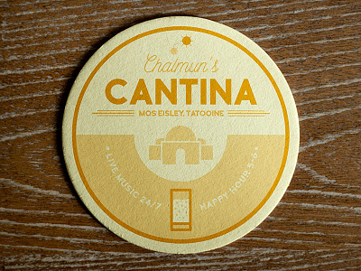 Cantina Beer Mat beer beer mat coaster illustration movies pop culture sci fi star wars tatooine vector