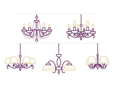 Lamp chandelier icon lamp light