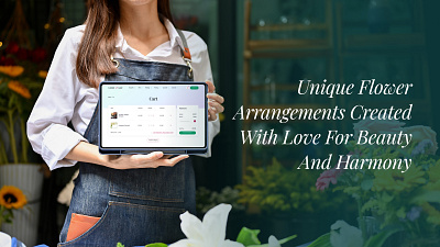 Flower Shop – Website Design for Local Florists (Project Info) case study design process design stages iteration presentation project details ui ui kit user flow wireframing work in progress