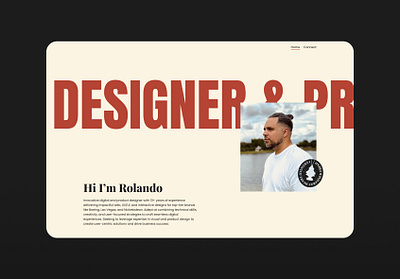 Portfolio bio branding designer digital portfolio typography ux web wordpress