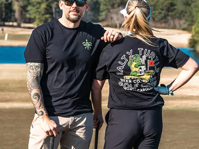 Golf Crew T-Shirt Graphic apparel apparel design branding design graphic design hand drawn illustration t shirt typography vector