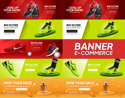 E-Commerce Banner banner design e commerce graphic design marketing poster shopping