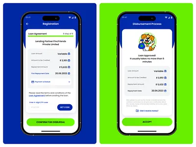 Mobile app for micro credit service, Fintech | RupeeRedee🐕 app dog finance fintech fintech app get loan interface interface design loan loan platform microfinance microloan mobile mobile app product product design steps for loan ui ux uxui