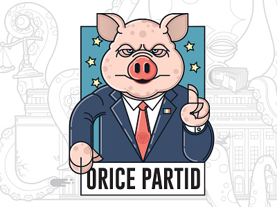 ANY Party corruption pig politician promises romania311 samestory vandal club