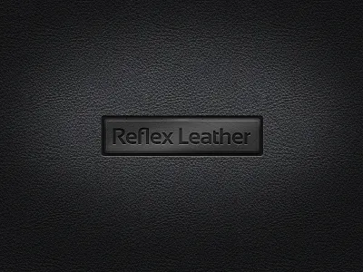 Reflex Leather black brand branding craft dark illustration leather logo logotype photoshop style