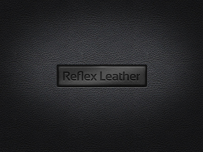 Reflex Leather black brand branding craft dark illustration leather logo logotype photoshop style