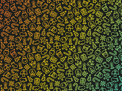 Christmas Gradient background christmas gradient icon icons outline pattern