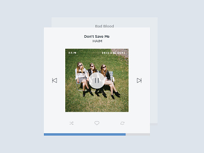 009 Music Player 009 dailyui haim music player