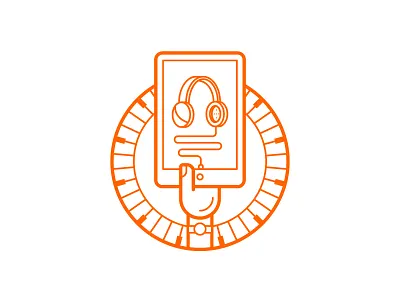 Cool stuff cool earphones hand headphones icon illustration ipad music outline piano stroke stuff