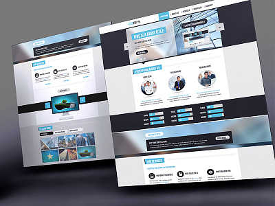 Adobe Muse Template blue clean corporate elegant flat design internet muse nice template wevsite