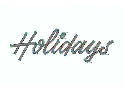 Holiday Lettering brush holidays lettering script sketch