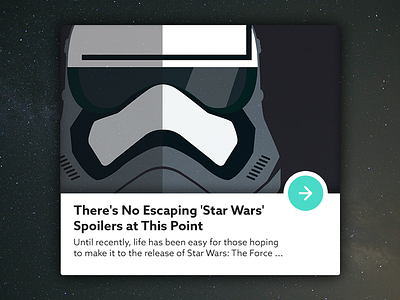 Daily UI #035 - Blog Post 035 blog post daily ui star wars storm trooper