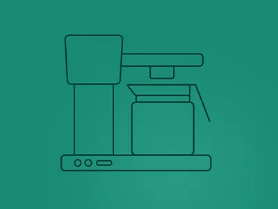Filtermachine Icon - Boonesta coffee filtermachine icon icondesign outlines vector