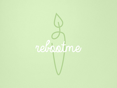 Reboot me app fruit green juicing logo