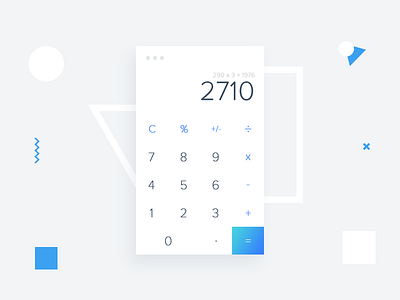 Calculator App ap calculator dailyui design form interface ios simple ui ux