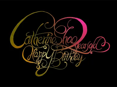 Jiayin Birthday Final art birthday celebration happy t shirt typo typography