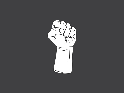 My Fist - WIP cut drawing fist line my out