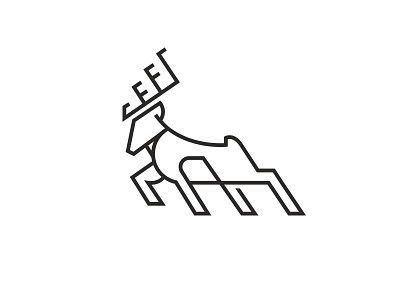 Deer mark deer logo mark