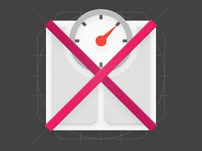Material Design - Health & Fitness App Icon android app app icon bathroom scales fitness health icon material material design product icon scales