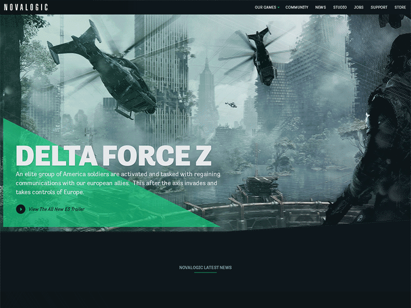 For Fun WIP Game Developer Site design fun game ui ux website wip