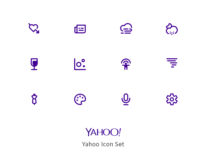 Example of Single Color UI Icon Set
