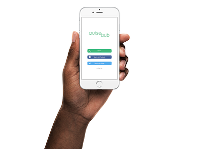 NoiseHub Signin/Signup Page app iinnovate music noise noisehub sound