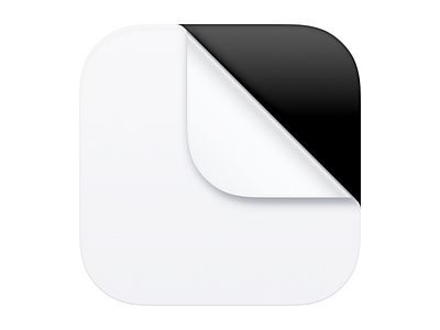 B&W Icon app icon bigsur big sur black black and white bw ios icon iphone icon mac icon macos icon osx icon paper realistic sandor skeu skeuomorph skeuomorphism ui icon user interface icon ux icon white