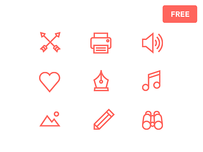 Free Icons arrow freebie icons like love pen print search sound speaker