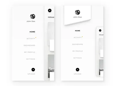 Sidebar & Sidebar android black clean i dont know idk ios minimalist sidebar simple white