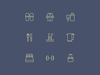 Hotel Icons hotel icons line icons pixel perfect