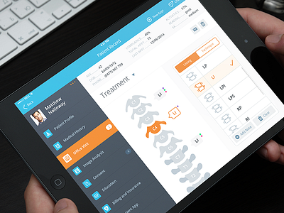 Medical iPad App clean feed ios ipad medical navigation patient spinal ui user ux