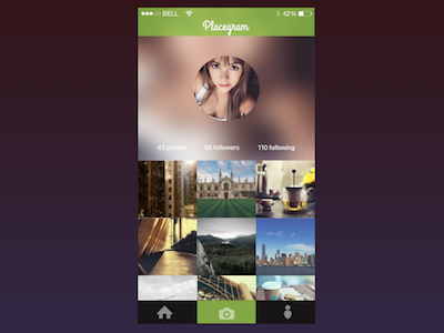 Placegram Profile photos places profile ui